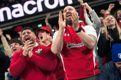 140326 - Wales v Italy - Guinness Six Nations - Fans During the Game