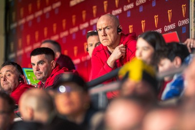 140326 - Wales v Italy - Guinness Six Nations - Wales Coach Steve Tandy looks on during the game 