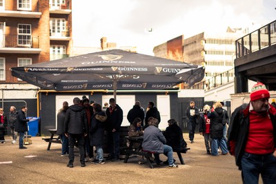 140326 - Wales v Italy - Guinness Six Nations - Fans Ahead of the game 