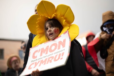 140326 - Wales v Italy - Guinness Six Nations - Fans Ahead of the game 