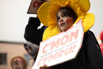 140326 - Wales v Italy - Guinness Six Nations - Fans Ahead of the game 