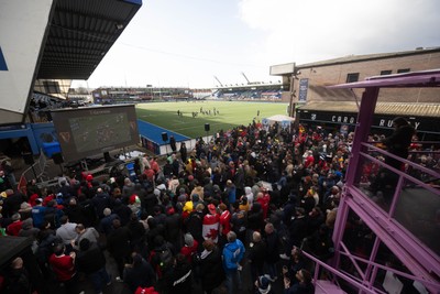 140326 - Wales v Italy - Guinness Six Nations - Fans in Cardiff Arms Park ahead of the game 