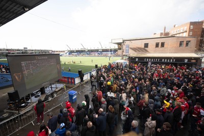 140326 - Wales v Italy - Guinness Six Nations - Fans in Cardiff Arms Park ahead of the game 