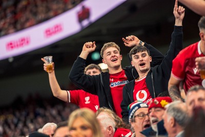 140326 - Wales v Italy - Guinness Six Nations - Fans During the Game