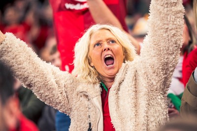 140326 - Wales v Italy - Guinness Six Nations - Fans During the Game