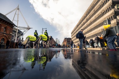 140326 - Wales v Italy - Guinness Six Nations - Fans Ahead of the game 