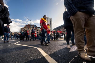 140326 - Wales v Italy - Guinness Six Nations - Fans Ahead of the game 