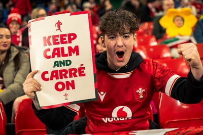 140326 - Wales v Italy - Guinness Six Nations - Fans During the Game