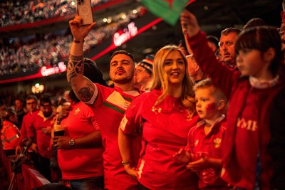 140326 - Wales v Italy - Guinness Six Nations - Fans During the Game