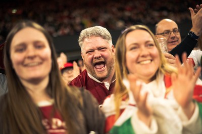 140326 - Wales v Italy - Guinness Six Nations - Fans During the Game