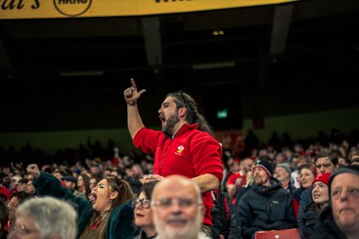 140326 - Wales v Italy - Guinness Six Nations - Fans During the Game