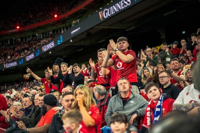 140326 - Wales v Italy - Guinness Six Nations - Fans During the Game