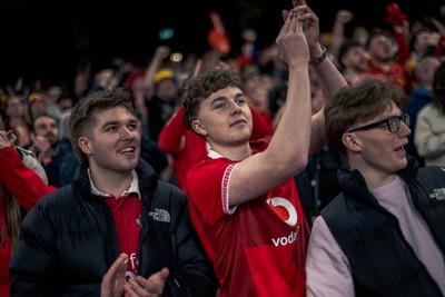 140326 - Wales v Italy - Guinness Six Nations - Fans During the Game