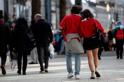140326 - Wales v Italy - Guinness Six Nations - Fans Ahead of the game 