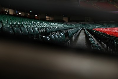 140326 - Wales v Italy - Guinness Six Nations Championship - General View of the Principality Stadium before the game