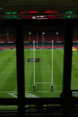 140326 - Wales v Italy - Guinness Six Nations Championship - General View of the Principality Stadium before the game