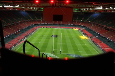 140326 - Wales v Italy - Guinness Six Nations Championship - General View of the Principality Stadium before the game