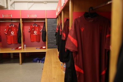 140326 - Wales v Italy - Guinness Six Nations Championship - Wales dressing room before the game
