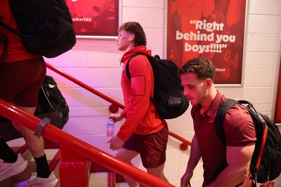 140326 - Wales v Italy - Guinness Six Nations Championship - Ellis Mee of Wales arrives at the stadium