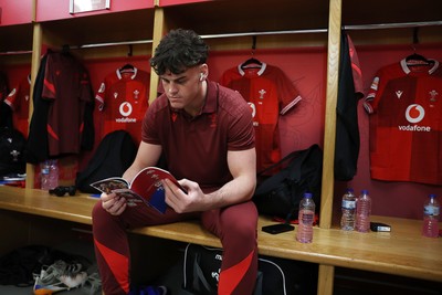 140326 - Wales v Italy - Guinness Six Nations Championship - Eddie James of Wales arrives at the stadium