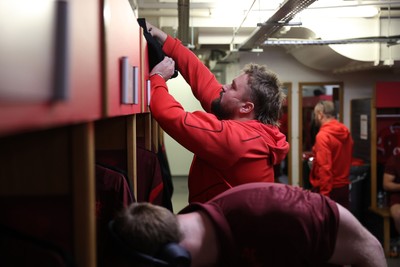 140326 - Wales v Italy - Guinness Six Nations Championship - Tomas Francis of Wales arrives at the stadium