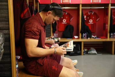 140326 - Wales v Italy - Guinness Six Nations Championship - James Botham of Wales arrives at the stadium