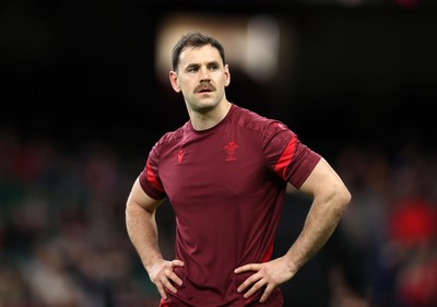 140326 - Wales v Italy - Guinness Six Nations Championship - Tomos Williams of Wales during the warm up