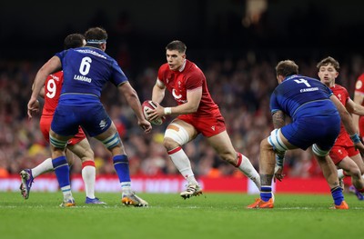 140326 - Wales v Italy - Guinness Six Nations Championship - Joe Hawkins of Wales 