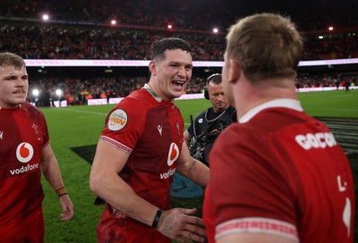 140326 - Wales v Italy - Guinness Six Nations Championship - James Botham of Wales at full time