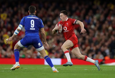 140326 - Wales v Italy - Guinness Six Nations Championship - Josh Adams of Wales 