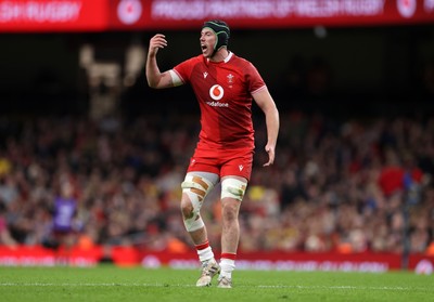 140326 - Wales v Italy - Guinness Six Nations Championship - Adam Beard of Wales 