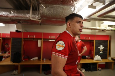 140326 - Wales v Italy - Guinness Six Nations Championship - Dafydd Jenkins of Wales 