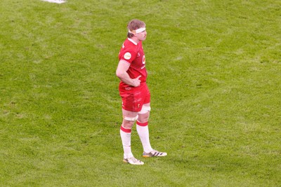 140326 - Wales v Italy - Guinness Six Nations - Aaron Wainwright of Wales