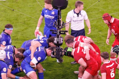 140326 - Wales v Italy - Guinness Six Nations - Spidercam