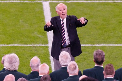 140326 - Wales v Italy - Guinness Six Nations - Director of Music Dr Hayden James