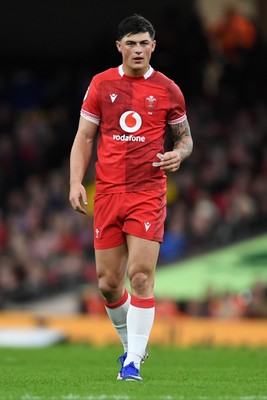 140326 - Wales v Italy - Guinness Men's Six Nations - Louis Rees-Zammit of Wales