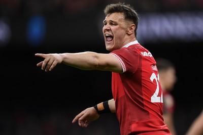 140326 - Wales v Italy - Guinness Men's Six Nations - Jarrod Evans of Wales