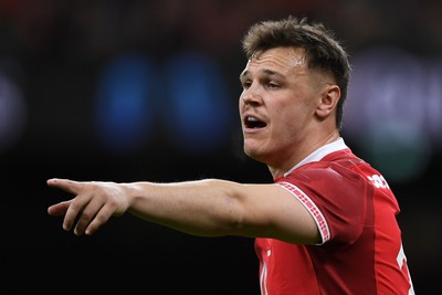 140326 - Wales v Italy - Guinness Men's Six Nations - Jarrod Evans of Wales