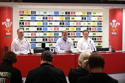 140326 - Wales v Italy - Guinness Men's Six Nations - Italy head coach, Gonzalo Quesada speaks in the post match press conference  