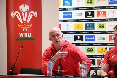 140326 - Wales v Italy - Guinness Men's Six Nations - Wales head coach, Steve Tandy speaks in the post match press conference  