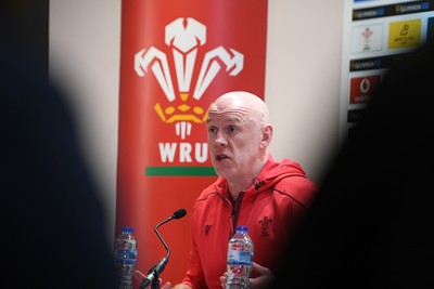 140326 - Wales v Italy - Guinness Men's Six Nations - Wales head coach, Steve Tandy speaks in the post match press conference  