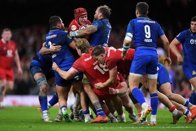140326 - Wales v Italy - Guinness Men's Six Nations - James Botham of Wales
