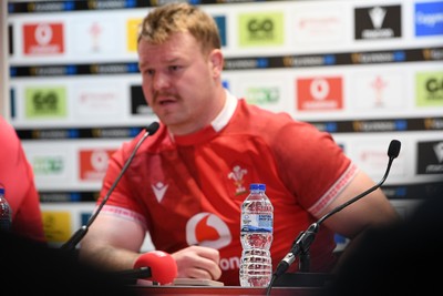 140326 - Wales v Italy - Guinness Men's Six Nations - Dewi Lake of Wales speaks in the post match press conference  