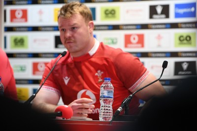 140326 - Wales v Italy - Guinness Men's Six Nations - Dewi Lake of Wales speaks in the post match press conference  