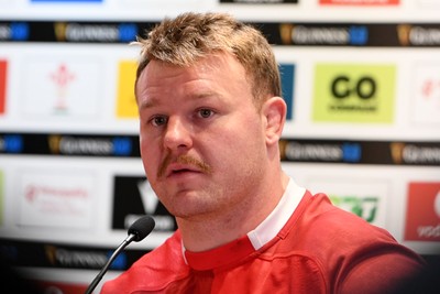 140326 - Wales v Italy - Guinness Men's Six Nations - Dewi Lake of Wales speaks in the post match press conference  