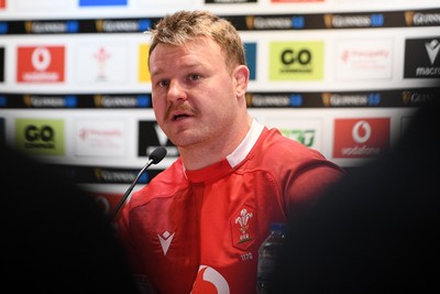 140326 - Wales v Italy - Guinness Men's Six Nations - Dewi Lake of Wales speaks in the post match press conference  