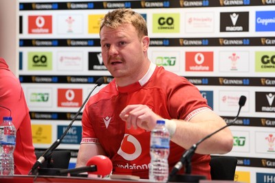 140326 - Wales v Italy - Guinness Men's Six Nations - Dewi Lake of Wales speaks in the post match press conference  