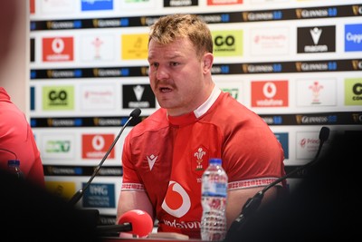 140326 - Wales v Italy - Guinness Men's Six Nations - Dewi Lake of Wales speaks in the post match press conference  