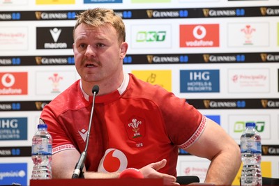 140326 - Wales v Italy - Guinness Men's Six Nations - Dewi Lake of Wales speaks in the post match press conference  