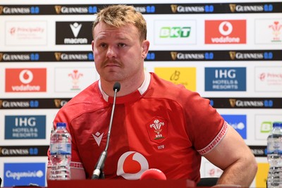 140326 - Wales v Italy - Guinness Men's Six Nations - Dewi Lake of Wales speaks in the post match press conference  